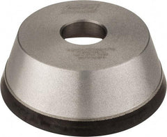 Norton - 5" Diam, 1-1/4" Hole Size, 1-3/4" Overall Thickness, 120 Grit, Type 11 Tool & Cutter Grinding Wheel - Fine Grade, Diamond, Resinoid Bond - Caliber Tooling