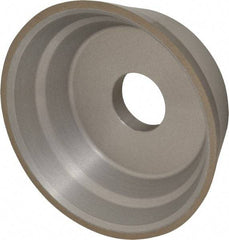 Norton - 5" Diam, 1-1/4" Hole Size, 1-3/4" Overall Thickness, 100 Grit, Type 11 Tool & Cutter Grinding Wheel - Fine Grade, Diamond, Resinoid Bond - Caliber Tooling