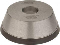 Norton - 5" Diam, 1-1/4" Hole Size, 1-3/4" Overall Thickness, 120 Grit, Type 11 Tool & Cutter Grinding Wheel - Fine Grade, Diamond, Resinoid Bond - Caliber Tooling