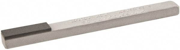 Norton - Very Fine, 1" Length of Cut, Single End Diamond Hone - 220 Grit, 3/8" Wide x 1/4" High x 4" OAL - Caliber Tooling