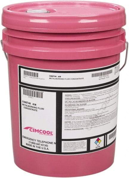 Cimcool - Cimstar 40B, 5 Gal Pail Cutting & Grinding Fluid - Semisynthetic - Caliber Tooling