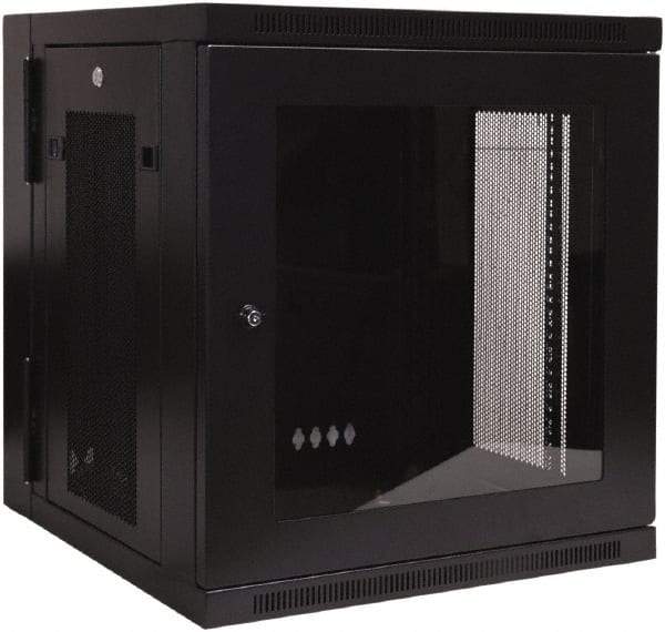 Tripp-Lite - 23-1/2" Overall Width x 12" Rack Height x 21.63" Overall Depth Data Cable Enclosure - 200 Lb Capacity, Black - Caliber Tooling