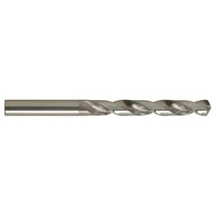 3.7 mm Dia. × 3.7 mm Shank × 39 mm Flute Length × 70 mm OAL, Jobber, 118°, Uncoated, 2 Flute, External Coolant, Round Solid Carbide Drill