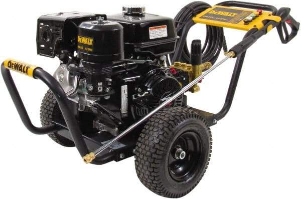 DeWALT - Gas, 11.7 hp, 4,200 psi, 4 GPM, Cold Water Pressure Washer - AAA Triplex, 50' x 3/8" Hose - Caliber Tooling