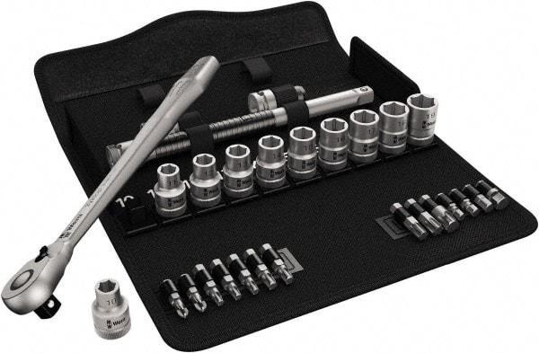 Wera - 1/2" Drive Standard Socket Set - 3/8 to 13/16" - Caliber Tooling