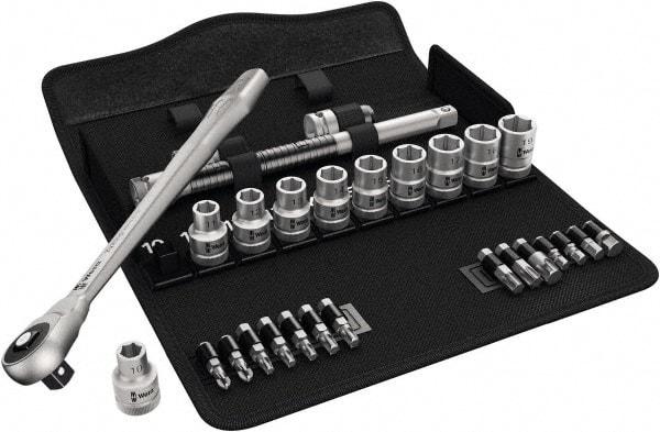 Wera - 1/2" Drive Standard Socket Set - 10 to 19mm - Caliber Tooling