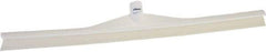 Vikan - 27.56" Rubber Blade Floor Squeegee - Single Edge, White, Plastic Holder - Caliber Tooling