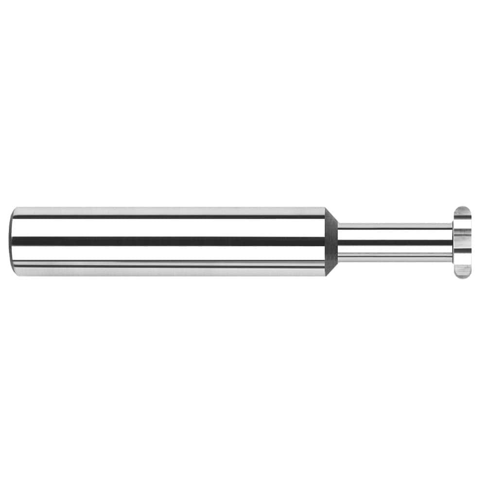 Harvey Tool - 1/8" Cut Diam, 1/32" Cut Width, 1/8" Shank, Straight-Tooth Woodruff Keyseat Cutter - Exact Industrial Supply