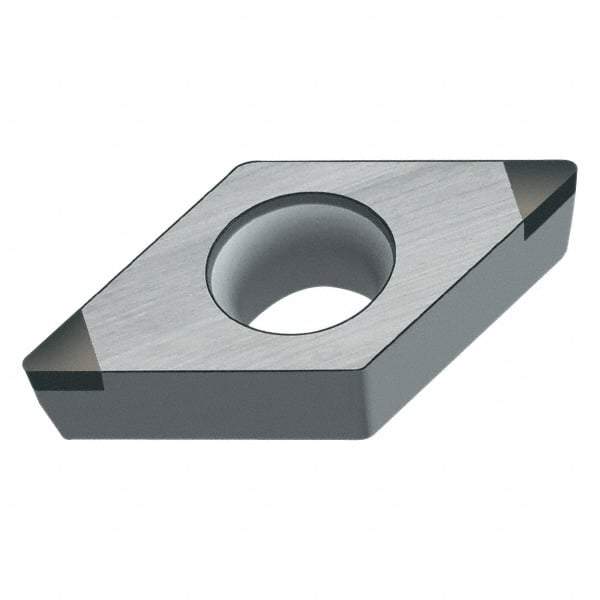 Walter - DCMW32.51 Grade WCB50 CBN Turning Insert - Uncoated, 55° Diamond, 3/8" Inscr Circle, 5/32" Thick, 1/64" Corner Radius - Caliber Tooling