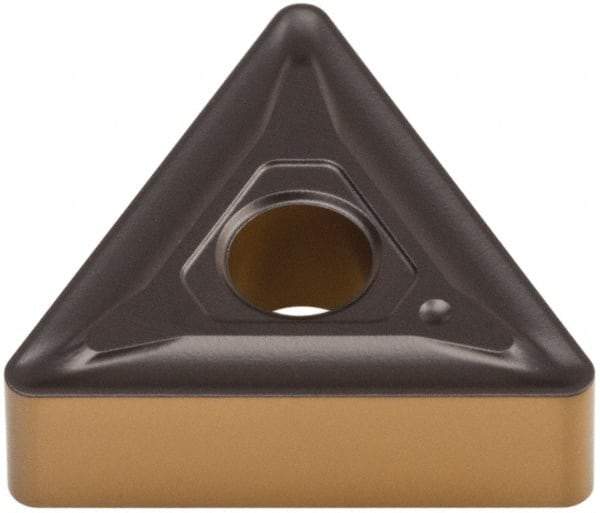 Walter - TNMG332 NM5 Grade WAK20 Carbide Turning Insert - TiCN/Al2O3/TiN Finish, Triangle, 3/8" Inscr Circle, 3/16" Thick, 1/32" Corner Radius - Caliber Tooling