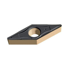 Walter - VCMT220.5 PF4 Grade WSM10 Carbide Turning Insert - TiAlN/Al2O3/ZrCN Finish, 35° Diamond, 1/4" Inscr Circle, 1/8" Thick, 0.008" Corner Radius - Caliber Tooling