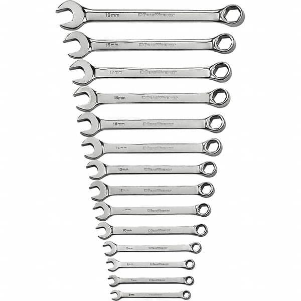 GearWrench - Wrench Sets Tool Type: Combination Wrench System of Measurement: Metric - Caliber Tooling