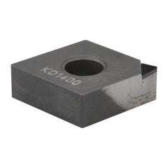 Kennametal - CNMS431 F Grade KD1400 Polycrystalline Diamond (PCD) Turning Insert - 80° Diamond, 1/2" Inscr Circle, 3/16" Thick, 1/64" Corner Radius - Caliber Tooling