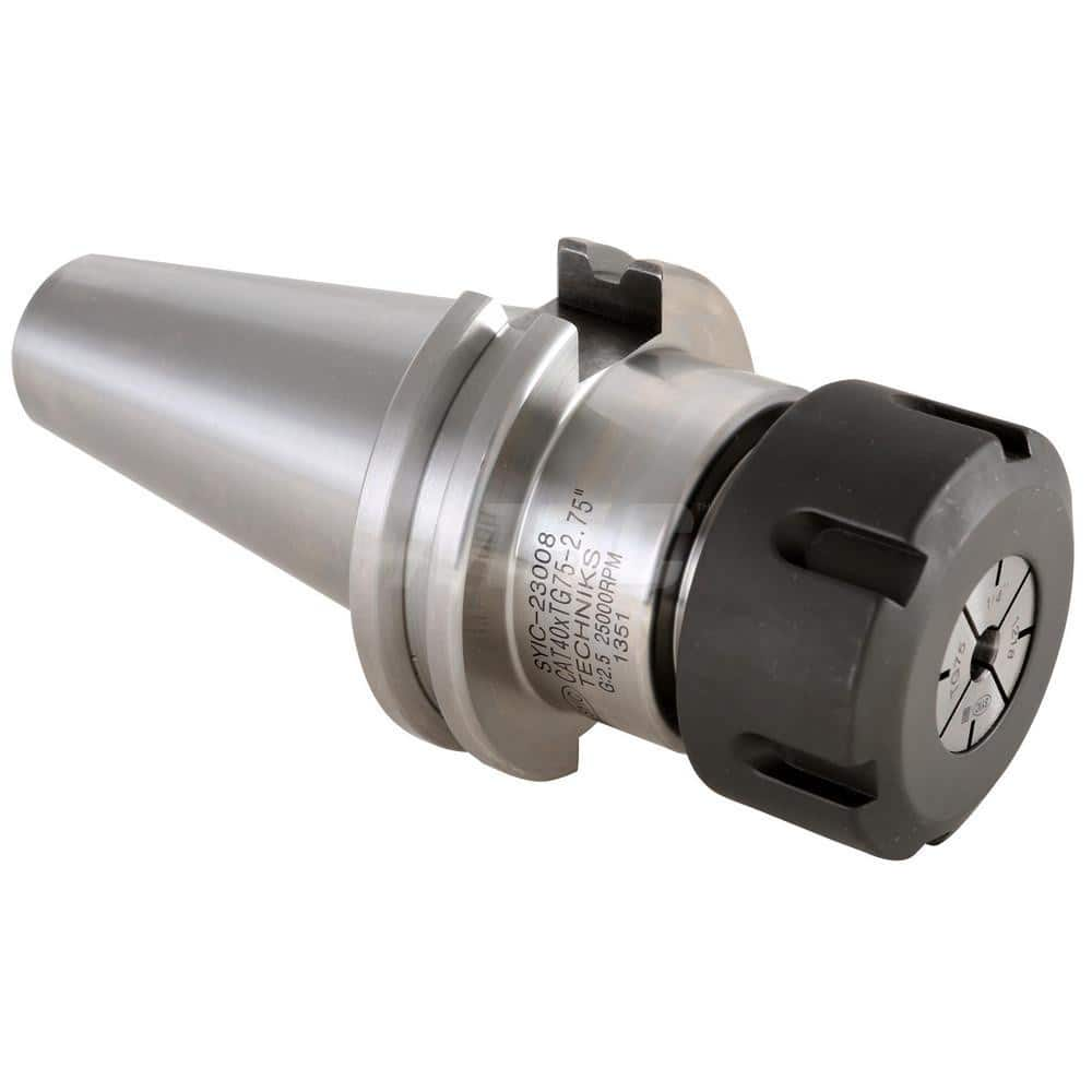 Collet Chuck: TG Collet, Taper Shank Through Coolant