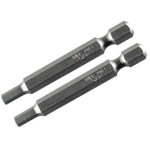 2.0MM 70MM OAL HEX POWER BIT 2/PK - Caliber Tooling