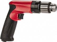 Sioux Tools - 3/8" Keyed Chuck - Pistol Grip Handle, 2,600 RPM, 11.8 LPS, 25 CFM, 0.6 hp - Caliber Tooling