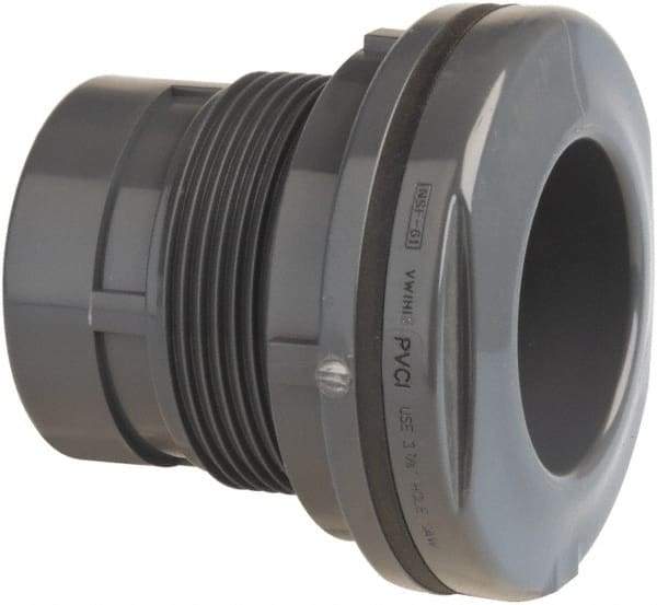 Value Collection - 2-1/2" PVC Plastic Pipe Tank Adapter - Schedule 80, Soc x Fipt End Connections - Caliber Tooling