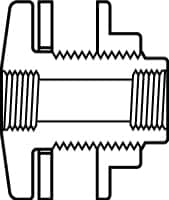 Value Collection - 2-1/2" PVC Plastic Pipe Tank Adapter - Schedule 80, FIPT x FIPT End Connections - Caliber Tooling