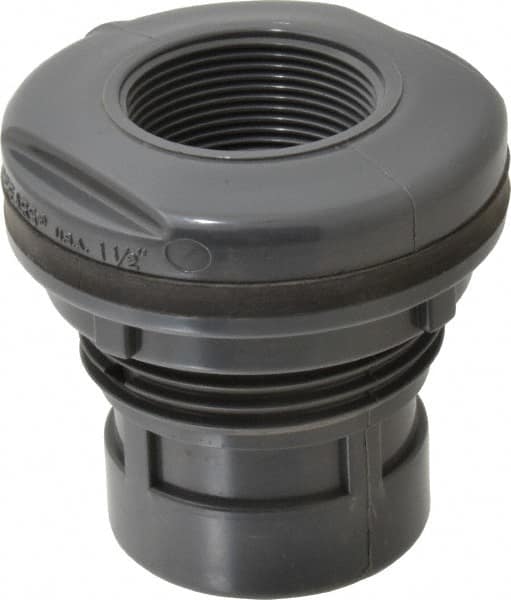 Value Collection - 1-1/2" PVC Plastic Pipe Tank Adapter - Schedule 80, FIPT x FIPT End Connections - Caliber Tooling