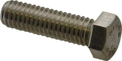 Value Collection - 7/16-14 UNC, 1-1/2" Length Under Head Hex Head Cap Screw - Fully Threaded, Grade 18-8 Stainless Steel, Uncoated, 5/8" Hex - Caliber Tooling