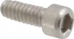 Value Collection - #0-80 UNF Hex Socket Drive, Socket Cap Screw - Grade 18-8 Stainless Steel, Uncoated, 5/32" Length Under Head - Caliber Tooling