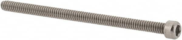 Value Collection - #0-80 UNF Hex Socket Drive, Socket Cap Screw - Grade 18-8 Stainless Steel, Uncoated, 1" Length Under Head - Caliber Tooling