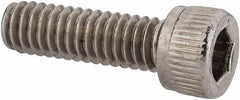 Value Collection - #8-32 UNC Hex Socket Drive, Socket Cap Screw - Grade 18-8 Stainless Steel, Uncoated, 9/16" Length Under Head - Caliber Tooling