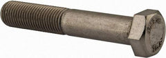 Value Collection - 3/8-24 UNF, 2-1/4" Length Under Head Hex Head Cap Screw - Partially Threaded, Grade 18-8 Stainless Steel, Uncoated, 9/16" Hex - Caliber Tooling