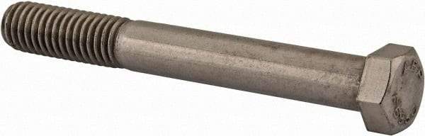 Value Collection - 7/16-14 UNC, 3-1/2" Length Under Head Hex Head Cap Screw - Partially Threaded, Grade 18-8 Stainless Steel, Uncoated, 5/8" Hex - Caliber Tooling