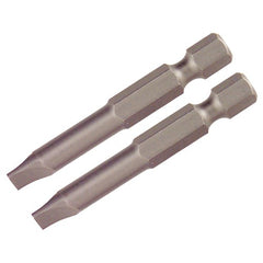 Slotted Power Bit 3.5 × 50mm (2 Bit Pack) - Caliber Tooling