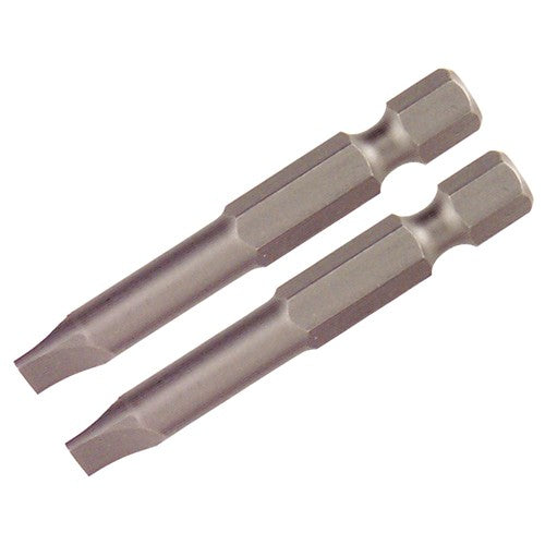 Slotted Power Bit 4.5 × 50mm (2 Bit Pack) - Caliber Tooling