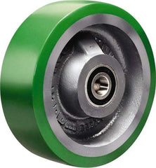 Hamilton - 6 Inch Diameter x 2 Inch Wide, Polyurethane on Cast Iron Caster Wheel - 1,200 Lb. Capacity, 2-1/2 Inch Hub Length, 3/4 Inch Axle Diameter, Sealed Precision Ball Bearing - Caliber Tooling