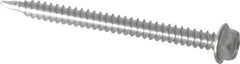 Value Collection - #8, Hex Washer Head, Hex Drive, 2" Length Under Head, #2 Point, Self Drilling Screw - Grade 410 Stainless Steel - Caliber Tooling