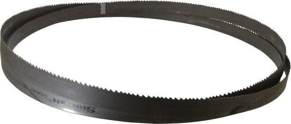 Starrett - 4 to 6 TPI, 14' 6" Long x 1" Wide x 0.035" Thick, Welded Band Saw Blade - Bi-Metal, Toothed Edge, Modified Tooth Set, Contour Cutting - Caliber Tooling