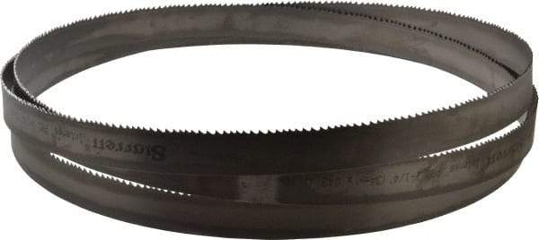 Starrett - 4 to 6 TPI, 13' 6" Long x 1-1/4" Wide x 0.042" Thick, Welded Band Saw Blade - Bi-Metal, Toothed Edge, Modified Tooth Set, Contour Cutting - Caliber Tooling