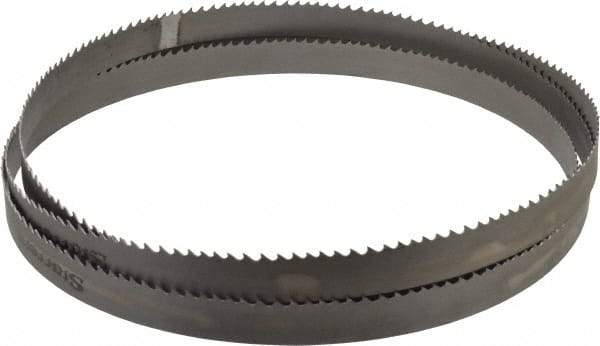 Starrett - 3 to 4 TPI, 10' 6" Long x 1" Wide x 0.035" Thick, Welded Band Saw Blade - Bi-Metal, Toothed Edge, Modified Tooth Set, Contour Cutting - Caliber Tooling