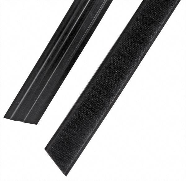 Rubbermaid - 47" Long x 1.1" Wide Microfiber Hook & Loop Replacement Set - Black, Hook & Loop - Caliber Tooling