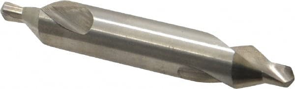 Hertel - #5 Plain Cut 60° Incl Angle High Speed Steel Combo Drill & Countersink - Caliber Tooling