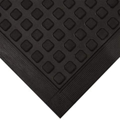 Wearwell - 3' Long x 2' Wide x 5/8" Thick, Anti-Fatigue Modular Matting Tiles - Black, For Dry Areas, Series 502 - Caliber Tooling