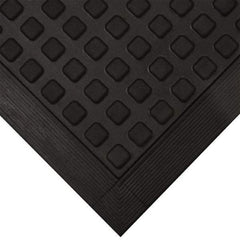 Wearwell - 5' Long x 3' Wide x 5/8" Thick, Anti-Fatigue Modular Matting Tiles - Black, For Dry Areas, Series 502 - Caliber Tooling