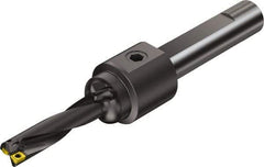 Sandvik Coromant - 7.165" Max Drill Depth, 4xD, 1-3/4" Diam, Indexable Insert Drill - 2 Inserts, 1-1/2" Shank Diam, Flange Shank - Caliber Tooling