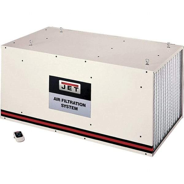 Jet - 1µm, 115 Volt Ceiling Mount Air Filtration Machine - 44" Long x 20" Deep x 24" High, 1,700 CFM Air Flow - Caliber Tooling