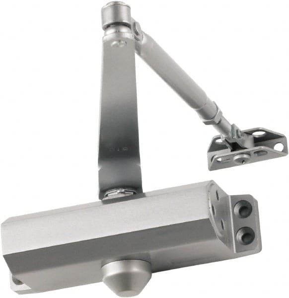 Falcon - Light-Duty ADA Complaint Door Closer Manual Damper - Aluminum Finish - Caliber Tooling