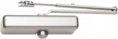 Falcon - 48" Door Width, Light-Medium-Duty ADA Compliant Manual Damper - Aluminum Finish - Caliber Tooling