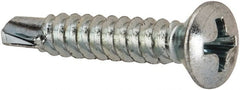 Value Collection - #8, Oval Head, Phillips Drive, 1" OAL, #2 Point, Self Drilling Screw - Caliber Tooling