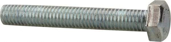 Value Collection - 1/2-13 UNC, 3-1/4" Length Under Head Hex Head Cap Screw - Fully Threaded, Grade 2 Steel, Zinc-Plated Finish, 3/4" Hex - Caliber Tooling