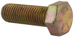 Value Collection - 1/2-13 UNC, 3-3/4" Length Under Head Hex Head Cap Screw - Fully Threaded, Grade 2 Steel, Zinc-Plated Finish, 3/4" Hex - Caliber Tooling