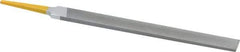 PFERD - 8" Swiss Pattern Hand File - Double Cut, 25/32" Width Diam x 7/32" Thick, With Tang - Caliber Tooling