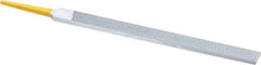 PFERD - 6" Swiss Pattern Regular Pillar File - Double Cut, 1/2" Width Diam x 5/32" Thick, With Tang - Caliber Tooling