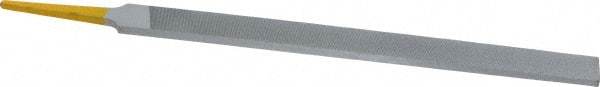 PFERD - 8" Swiss Pattern Regular Pillar File - Double Cut, 9/16" Width Diam x 7/32" Thick, With Tang - Caliber Tooling